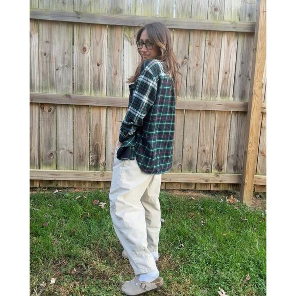 GAP Patchwork Flannel Cozy Vintage Shirt - Picture 8 of 9